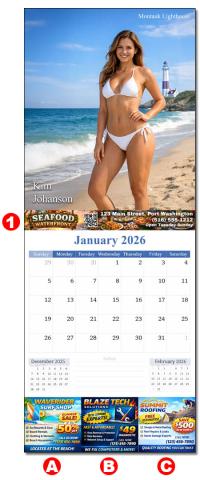 Calendar Mockup numbered